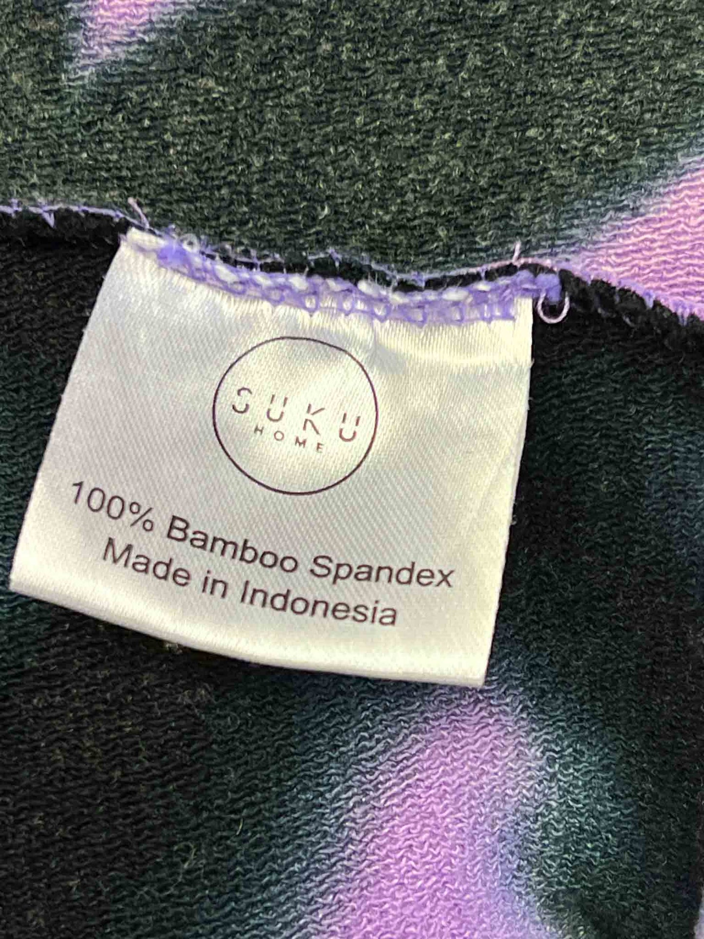 Size M | SUKU Purple Tie-Dye Bamboo Cut-Out Top