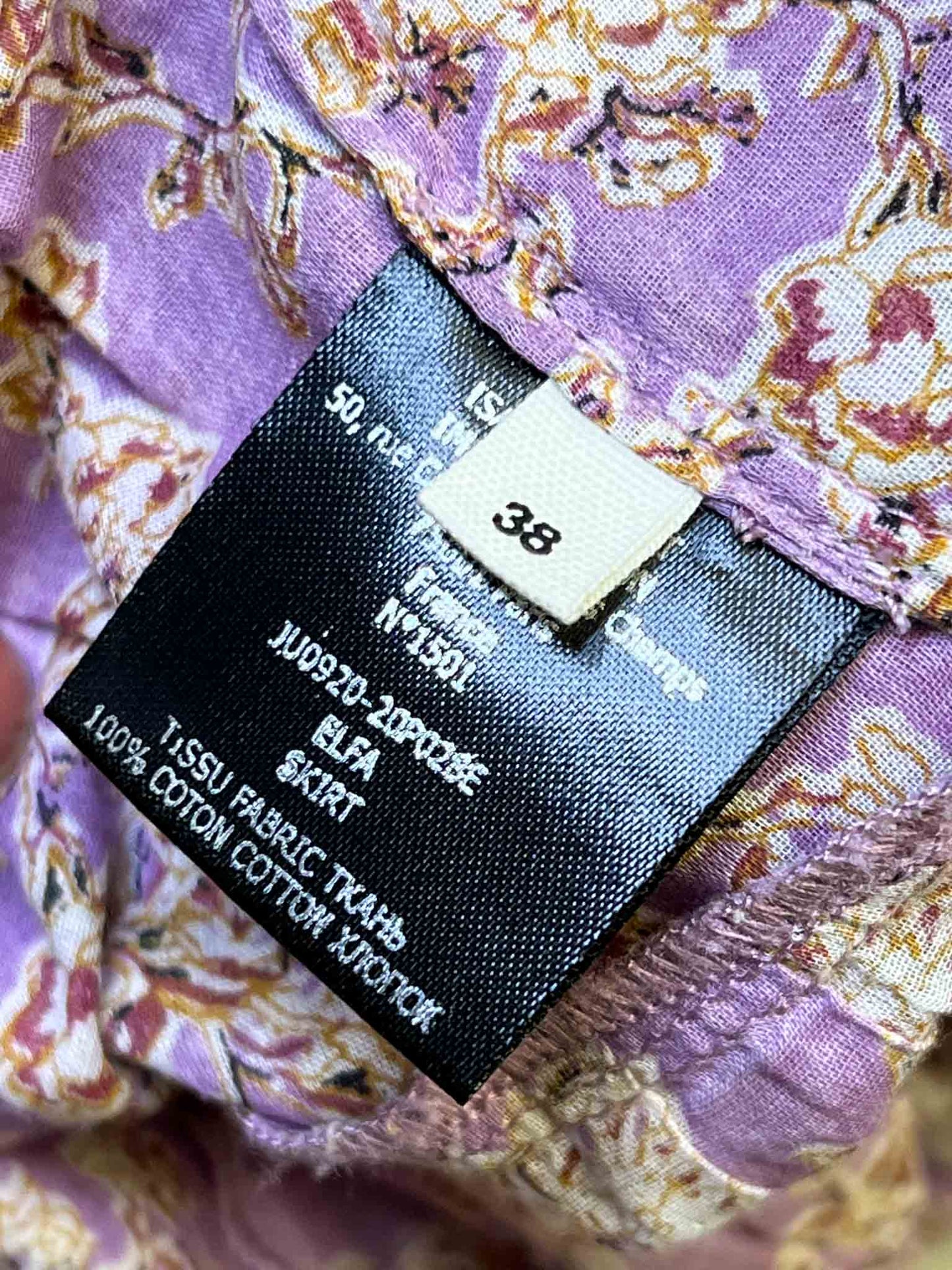 Size 38 (S) | Isabel Marant Étoile Cotton Floral Midi Skirt