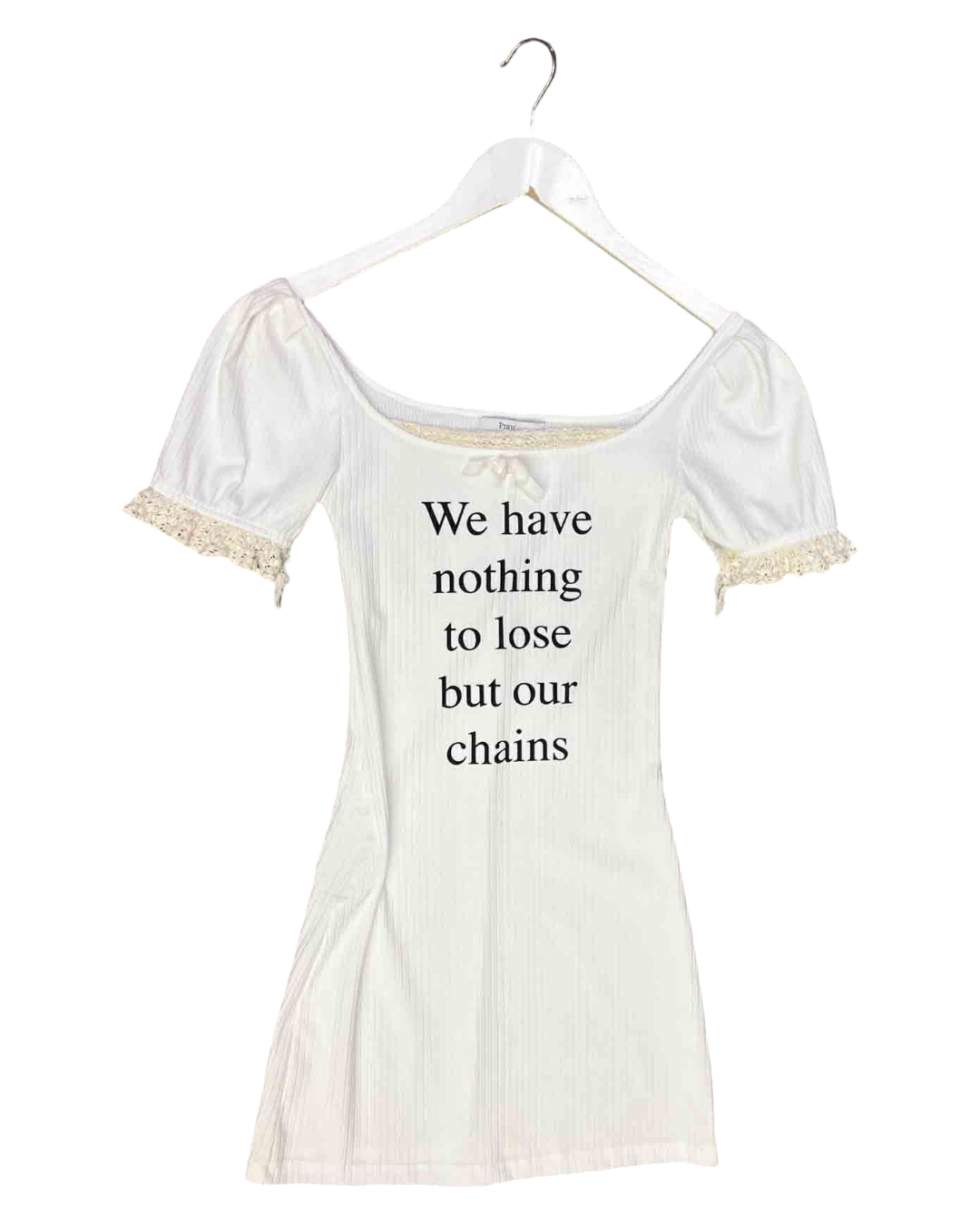 Size XXS | Praying White Nothing To Lose Minidress