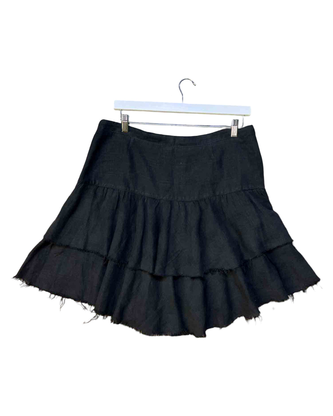 Size 4 (XL) | Lee Mathews Edit Charcoal Linen Mini Skirt
