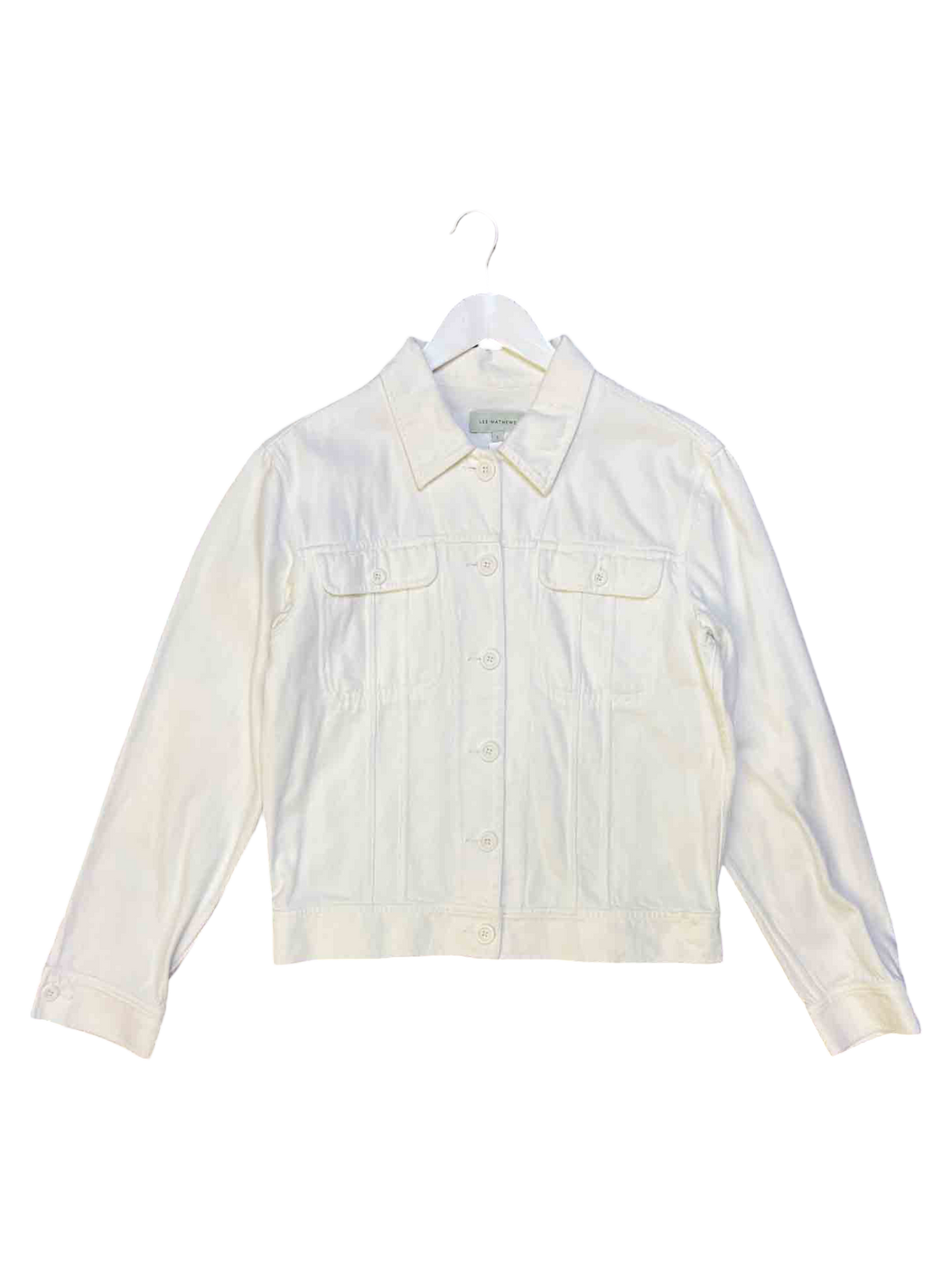 Size 1 (S) | Lee Matthews White Cotton Heavyweight OuterShirt
