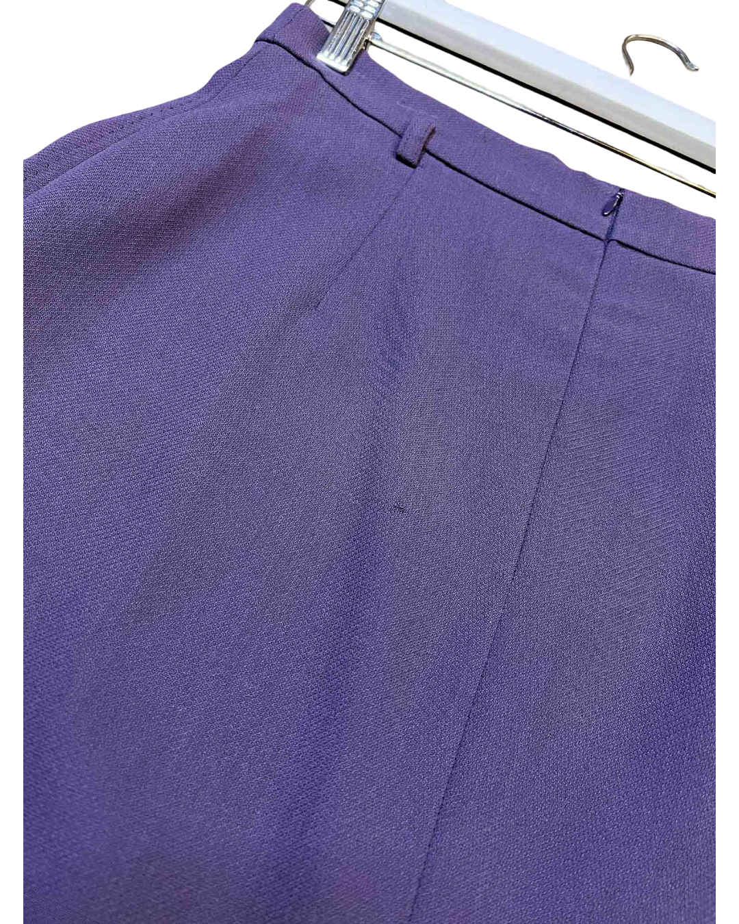 Size 12 (M) | Max Mara Purple Wool Pencil Skirt