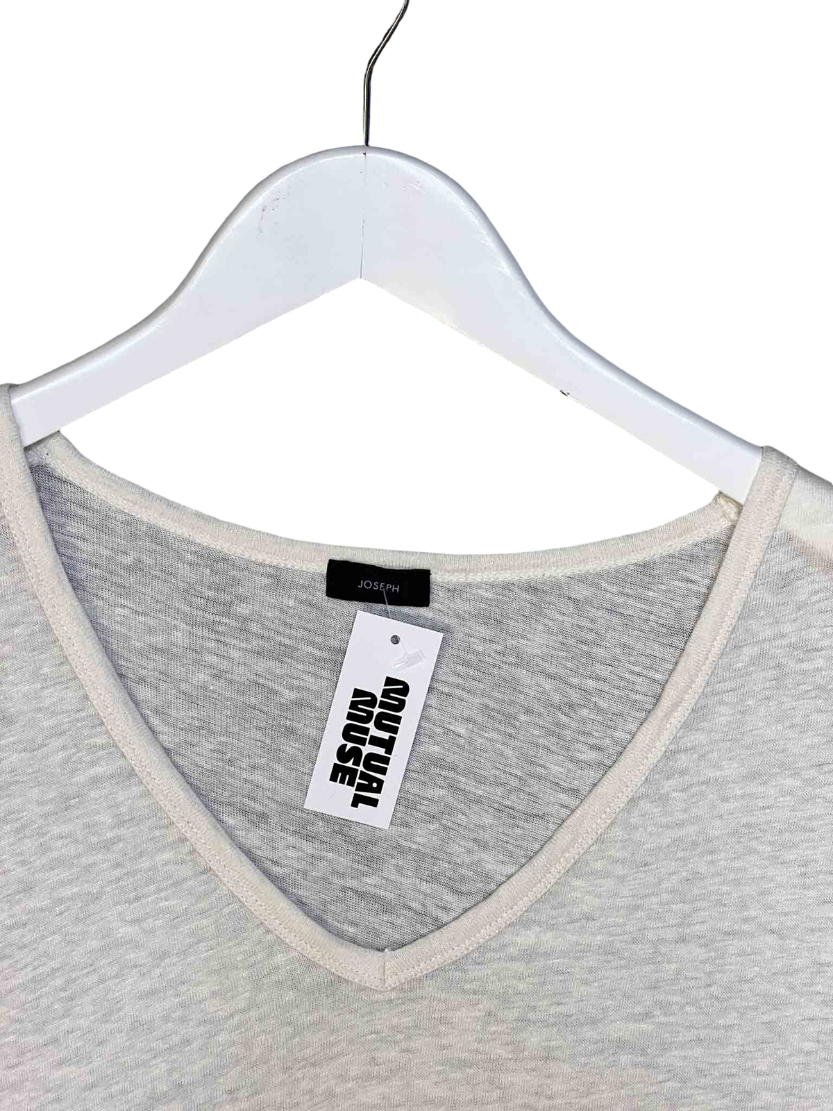 Size M | Joseph White Linen Jersey Buckle Top