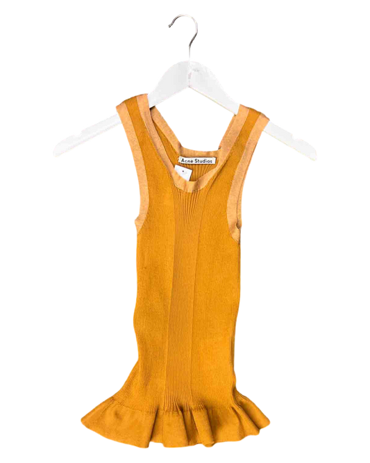 Size XS | Acne Studios Toffee Peplum Top