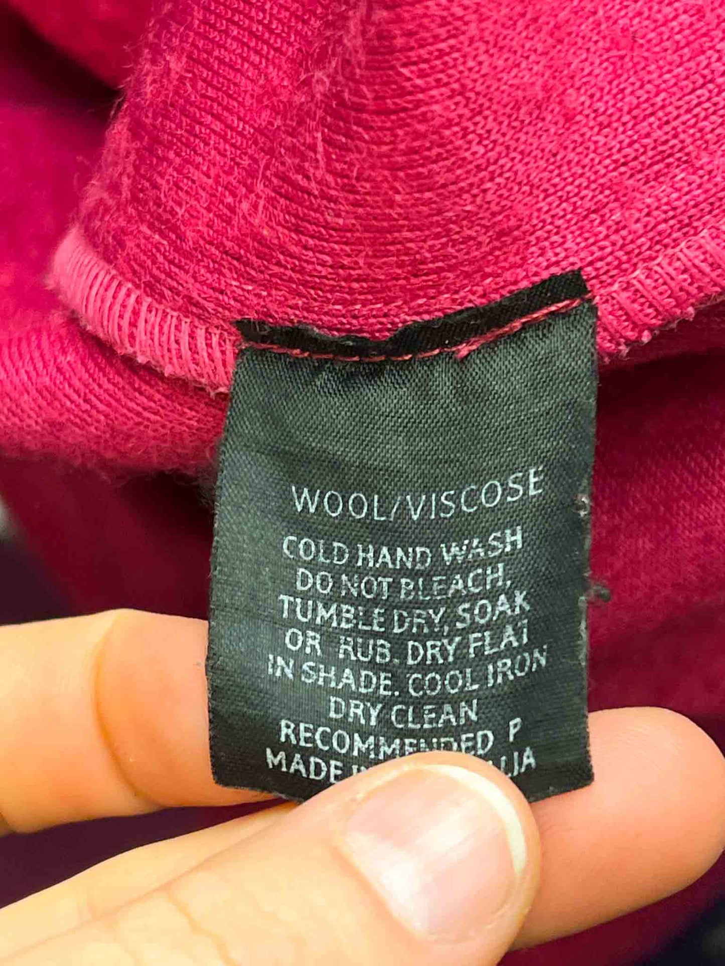 Size 8 (S) | Kuwaii Pink Wool Blend Oversized Jumper