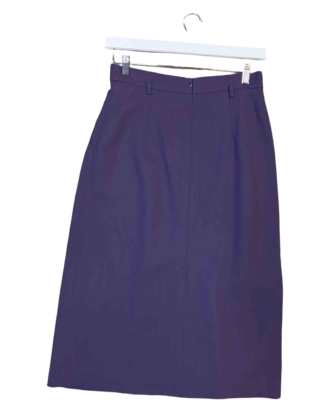 Size 12 (M) | Max Mara Purple Wool Pencil Skirt