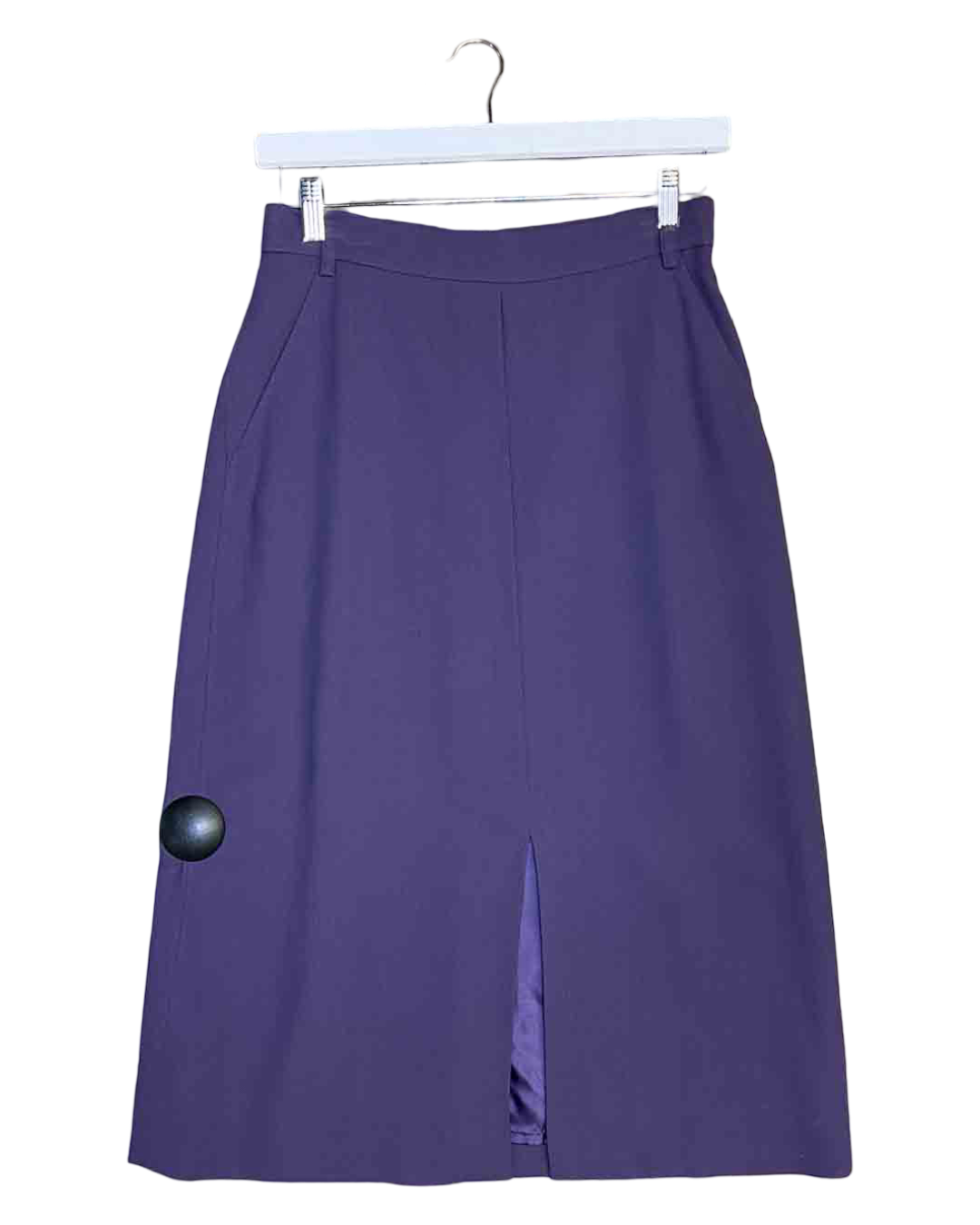 Size 12 (M) | Max Mara Purple Wool Pencil Skirt