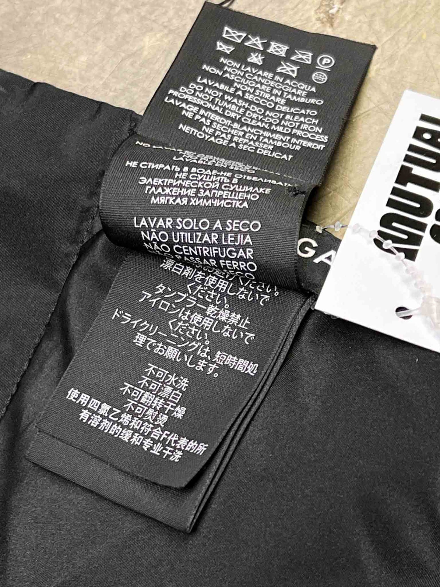 Black Balenciaga Quilted Down Scarf