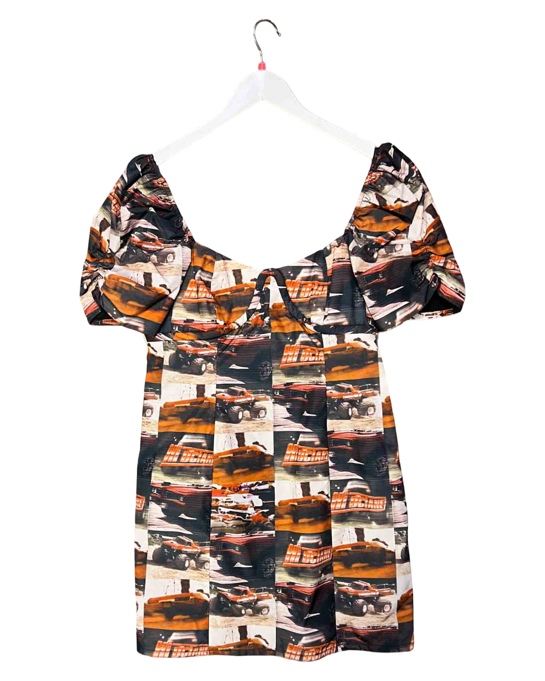 Size XL | Heaven by Marc Jacobs Black and Orange Hi Octane Party Dress