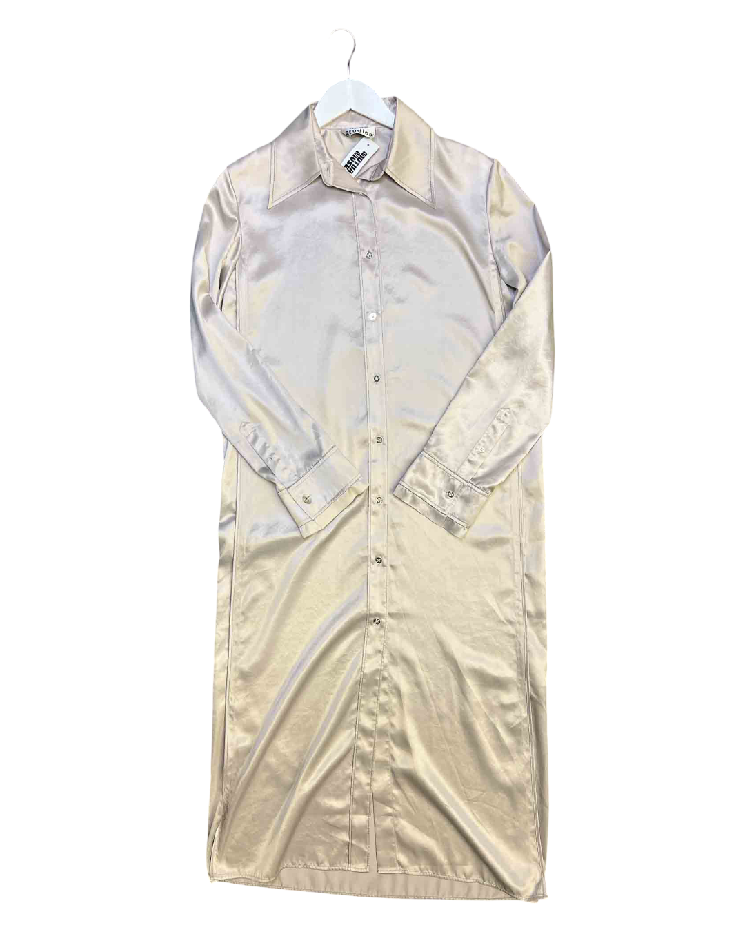 Size 38 (M) | Acne Studios Silky Long-Sleeve Shirt Dress