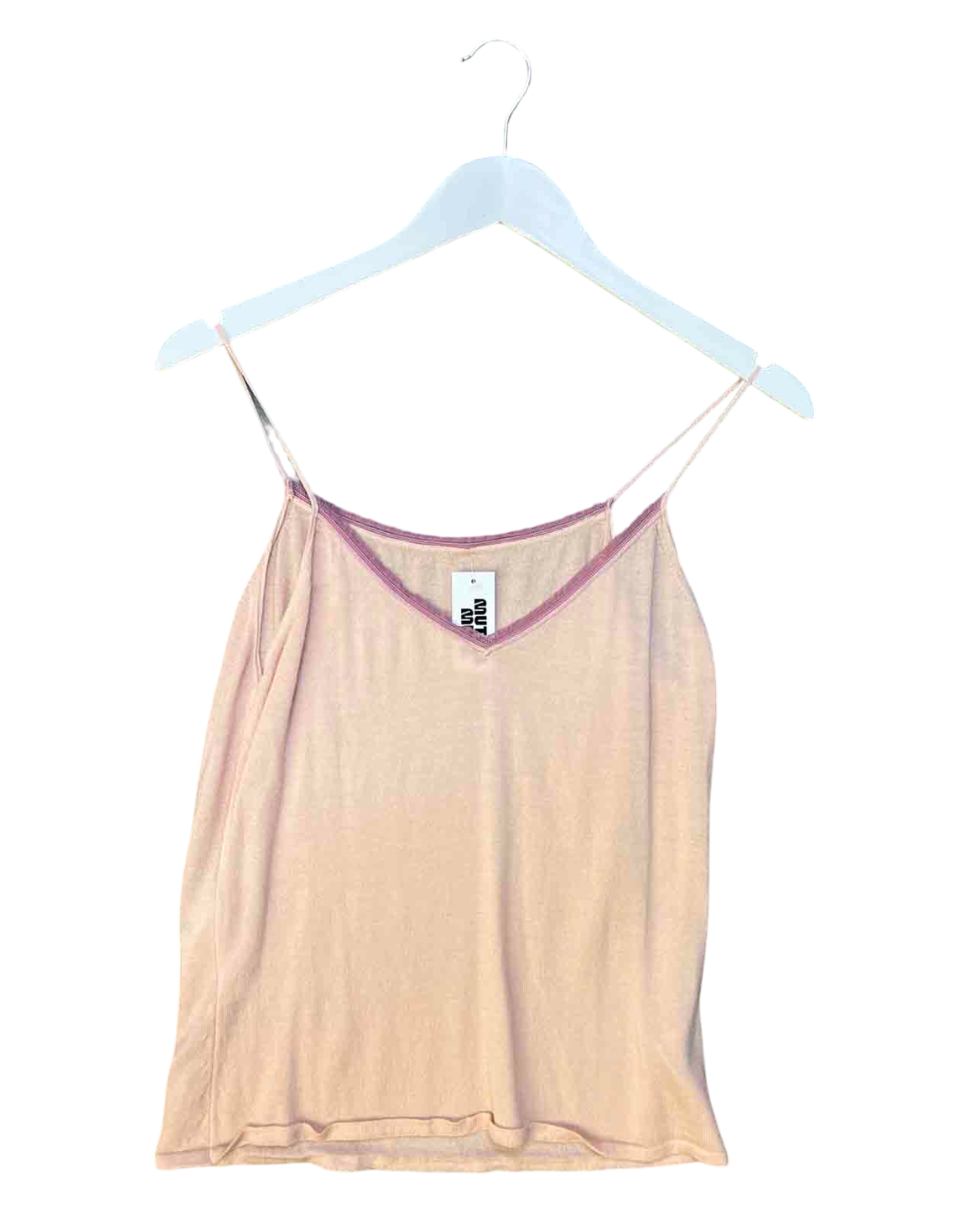 Size S/M | Le Chemins Blanes Pink Wool Lace Trim Cami