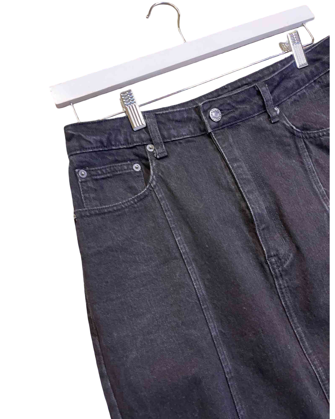 Size M | Alpha60 Denim Midi Skirt