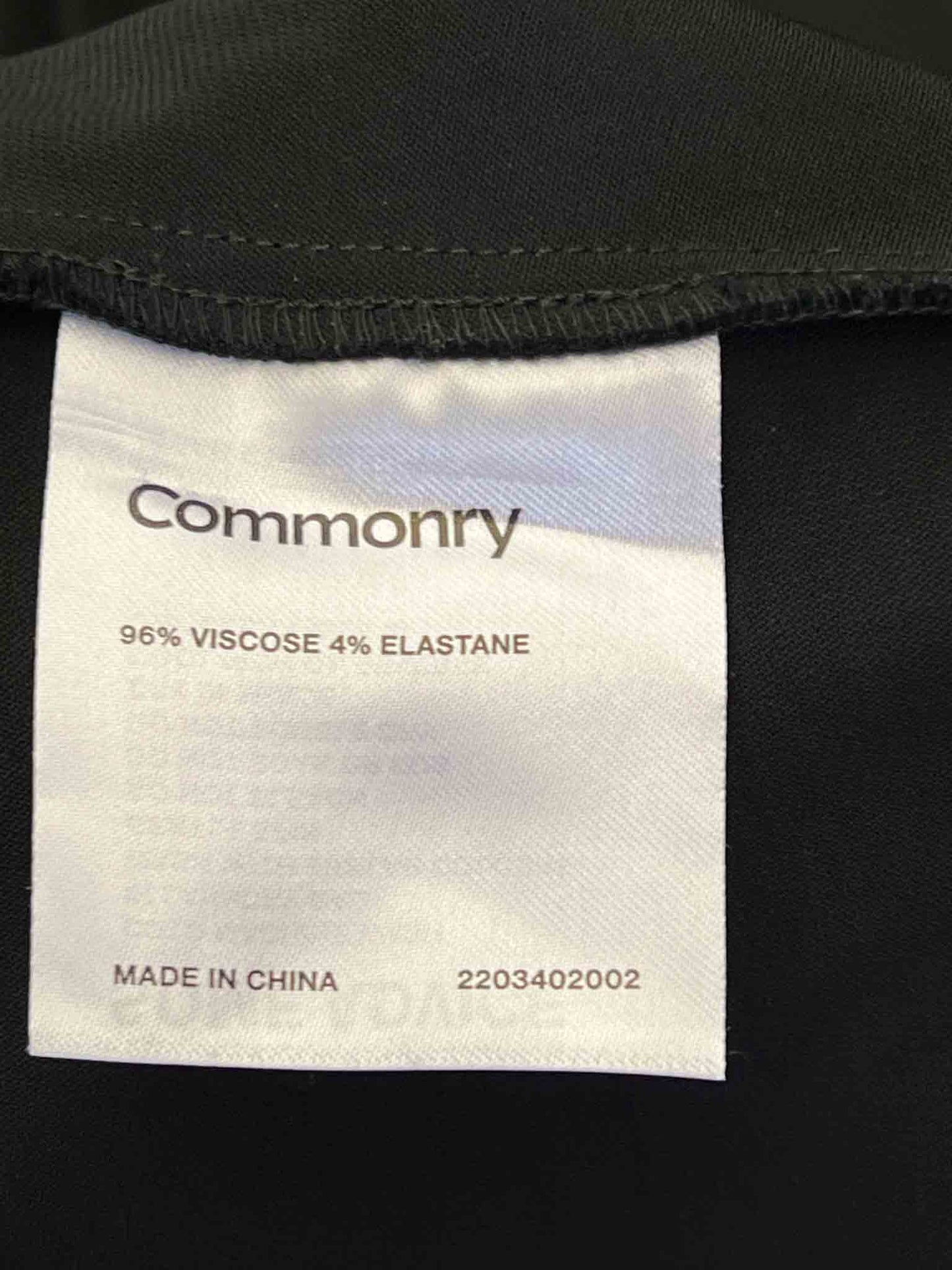 Size 20 (4XL) | Commonry Black Peplum Tailored Top