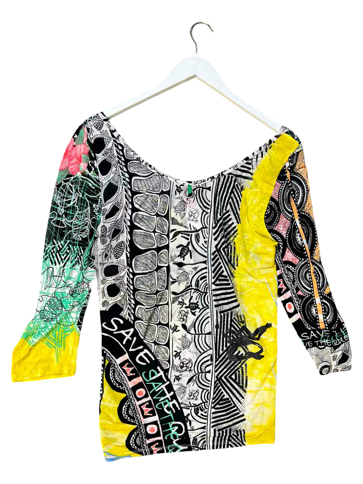 Size XL | Save the Queen Graphic Quarter Sleeve Top