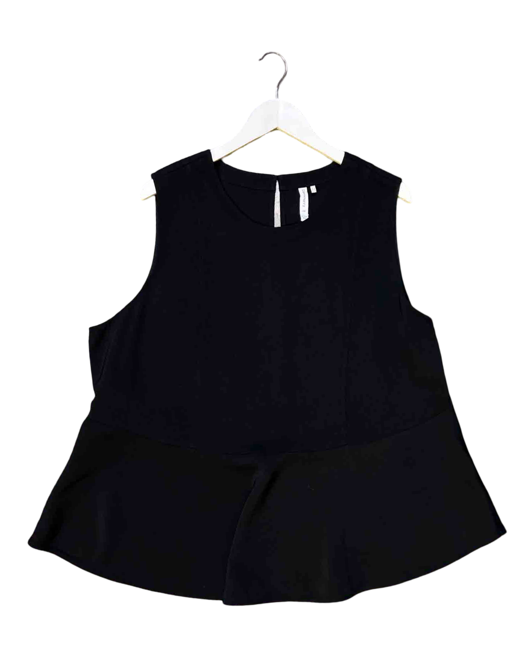Size 20 (4XL) | Commonry Black Peplum Tailored Top