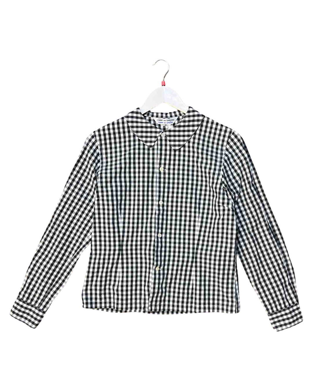 Size M | Comme des Garcons Black and White Gingham Shirt