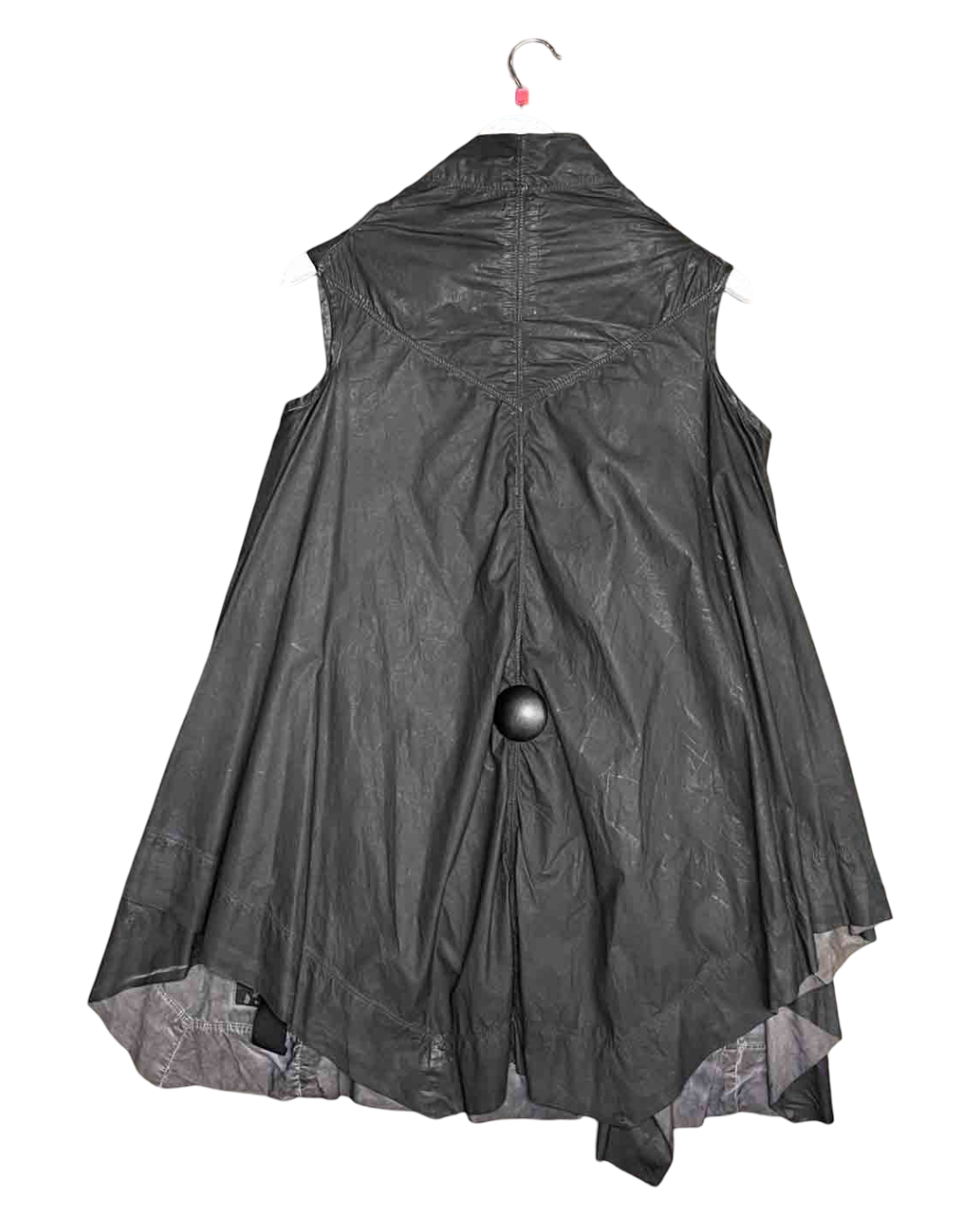 Size M | Rick Owens DRKSDW Asymmetric Zip Draped Long Vest Dress