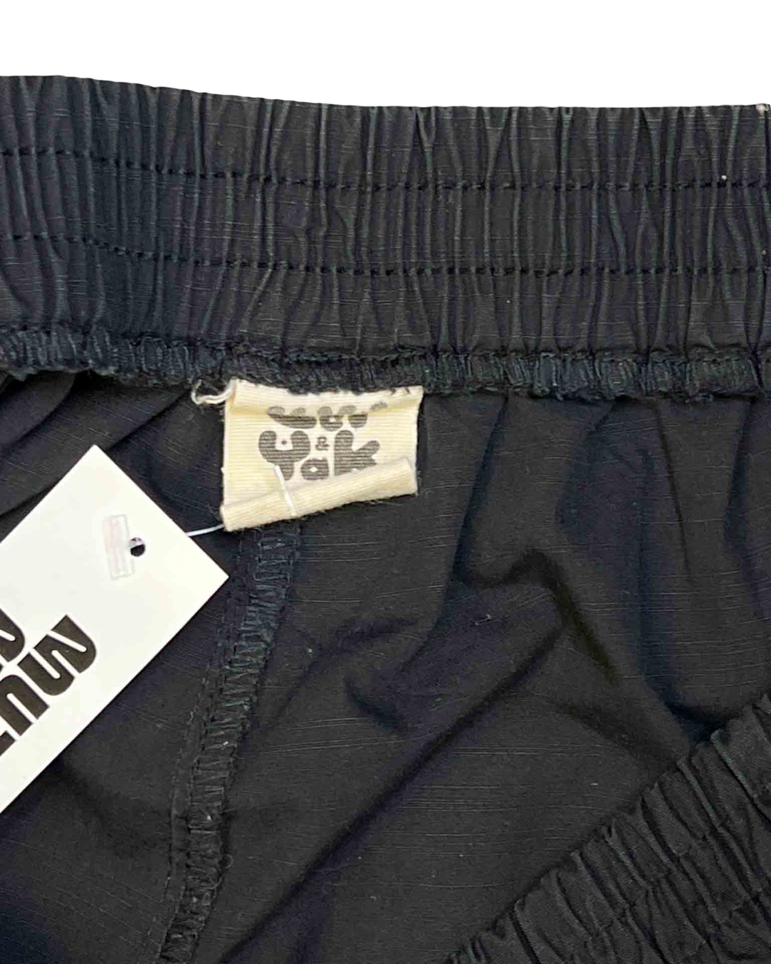 Size L | Lucy & Yak Black Organic Cotton Barrel Pants