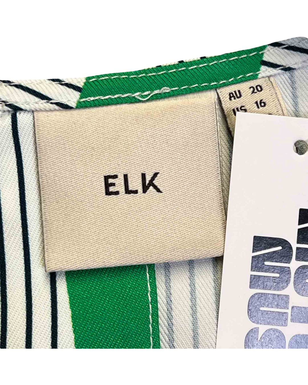 Size 20 (4XL) | Elk Squiggle Flowy Acetate Top