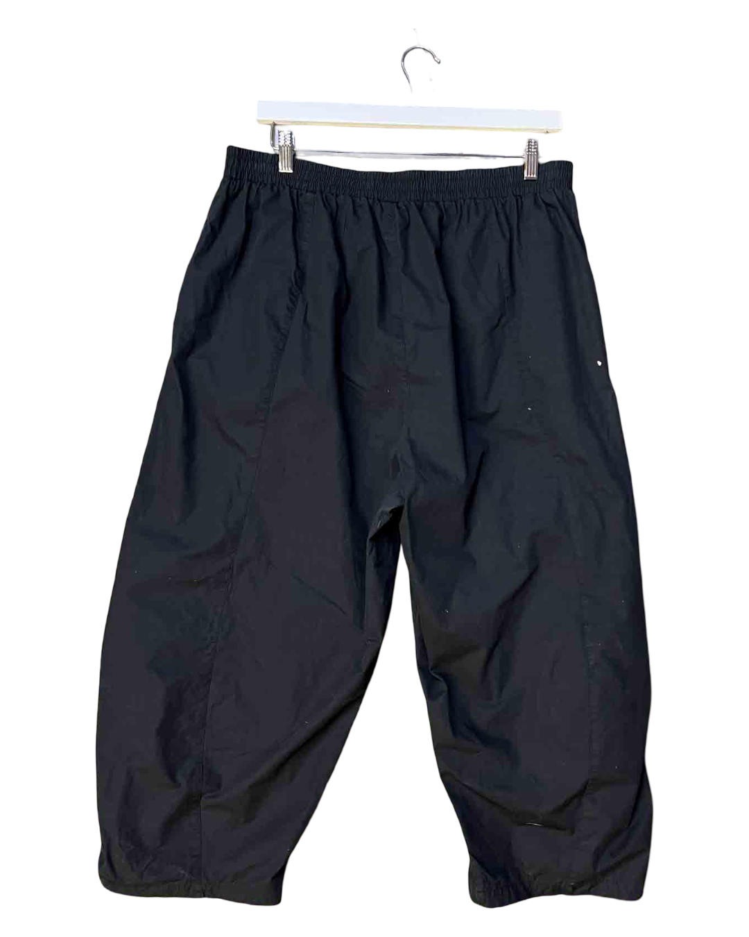 Size L | Lucy & Yak Black Organic Cotton Barrel Pants