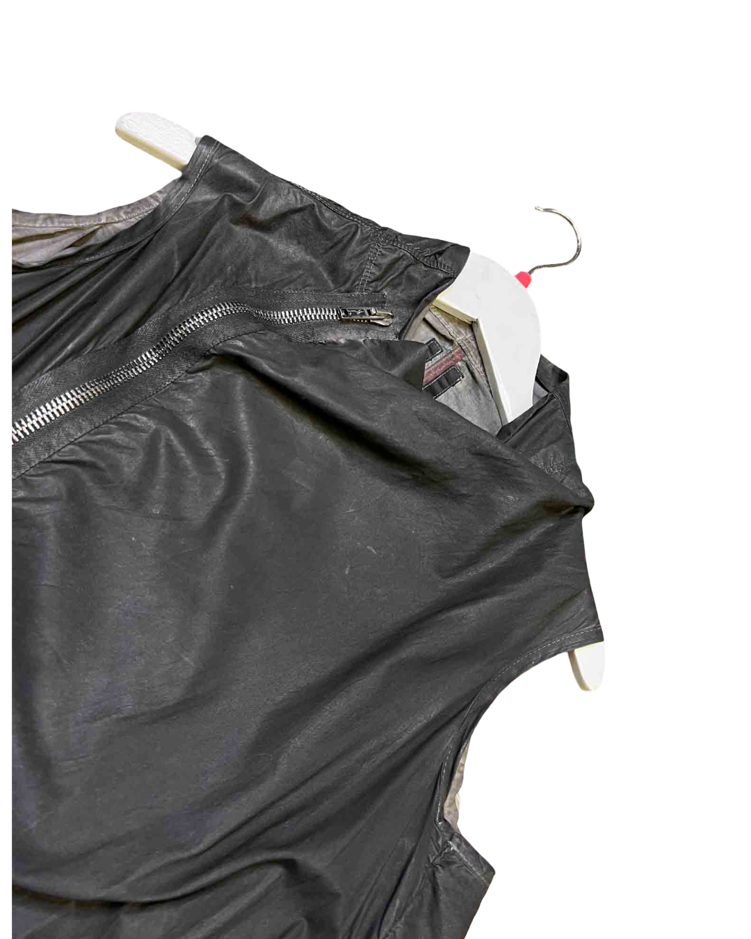 Size M | Rick Owens DRKSDW Asymmetric Zip Draped Long Vest Dress