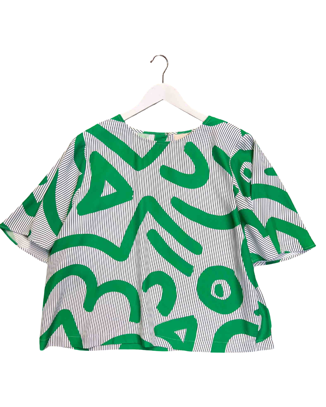 Size 20 (4XL) | Elk Squiggle Flowy Acetate Top