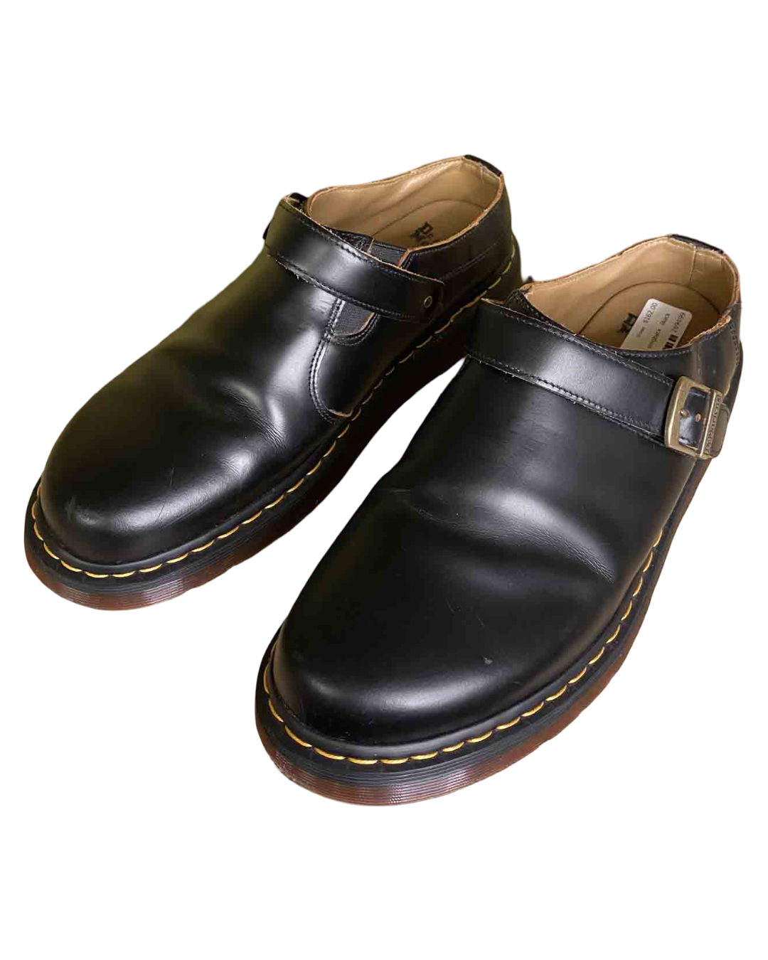 Size 47 |  Doc Martens Black Leather Isham Slingback Mules