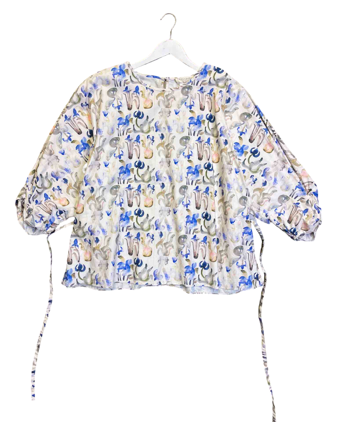 Size 22 (5XL) | Nancybird Zephyr Watercolour Floral Cotton Top