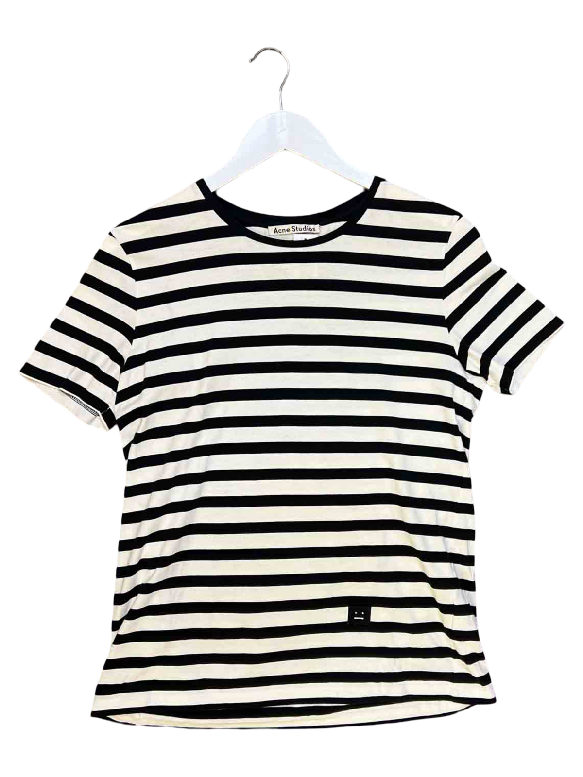 Size S | Acne Studios Black/White Cotton Striped T-shirt