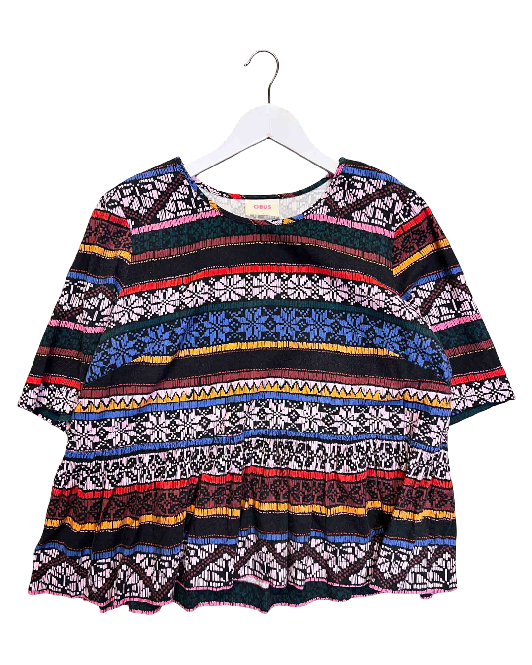 Size 5 (XXL) | Obus Flowy Viscose Print Top