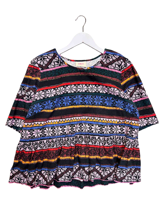Size 5 (XXL) | Obus Flowy Viscose Print Top