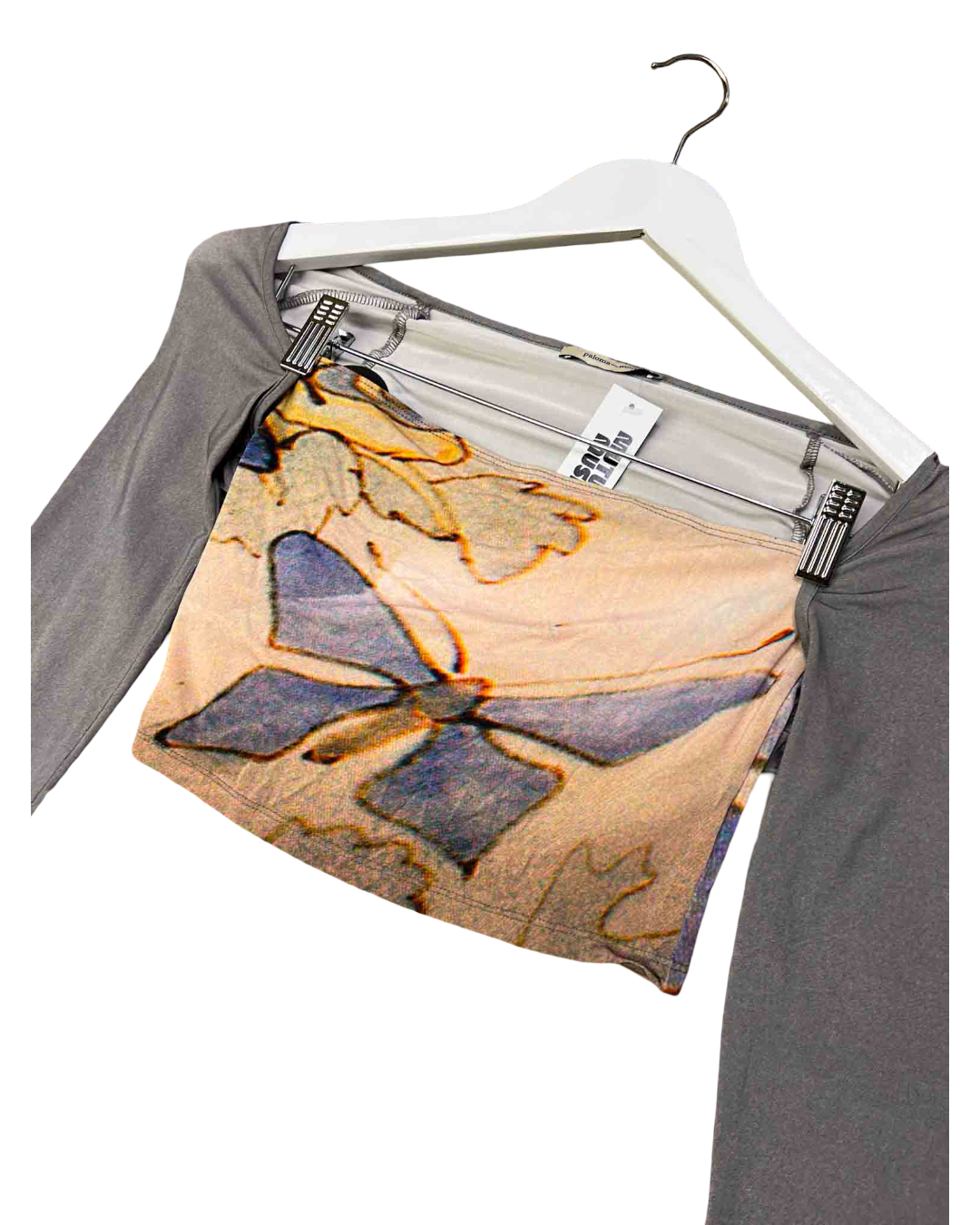 Size S | Paloma Wool Grey Platino Tube Top With Bolero