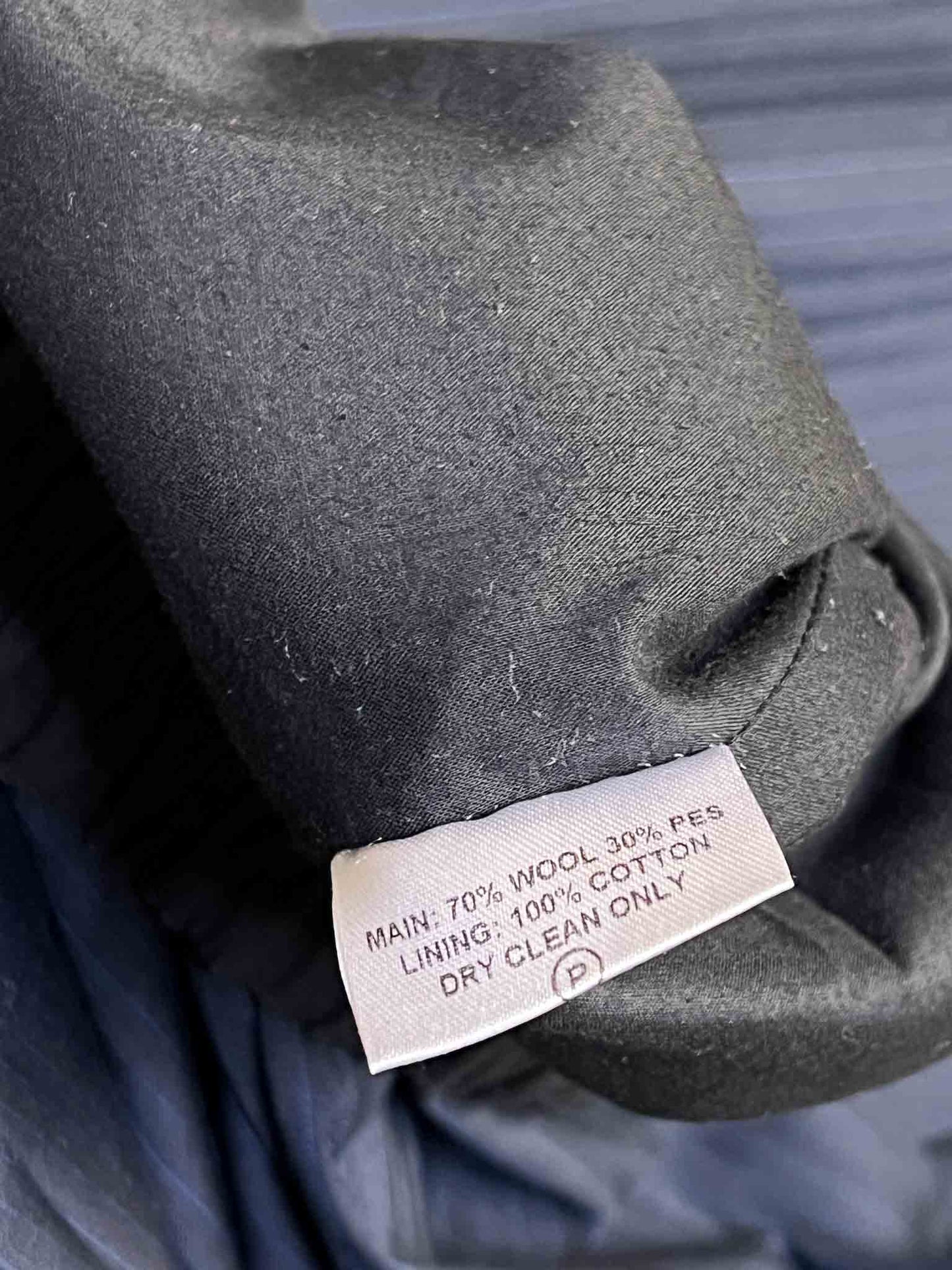 Size XL | Alpha60 Navy Wool Blend Pinstripe Culotte Pants