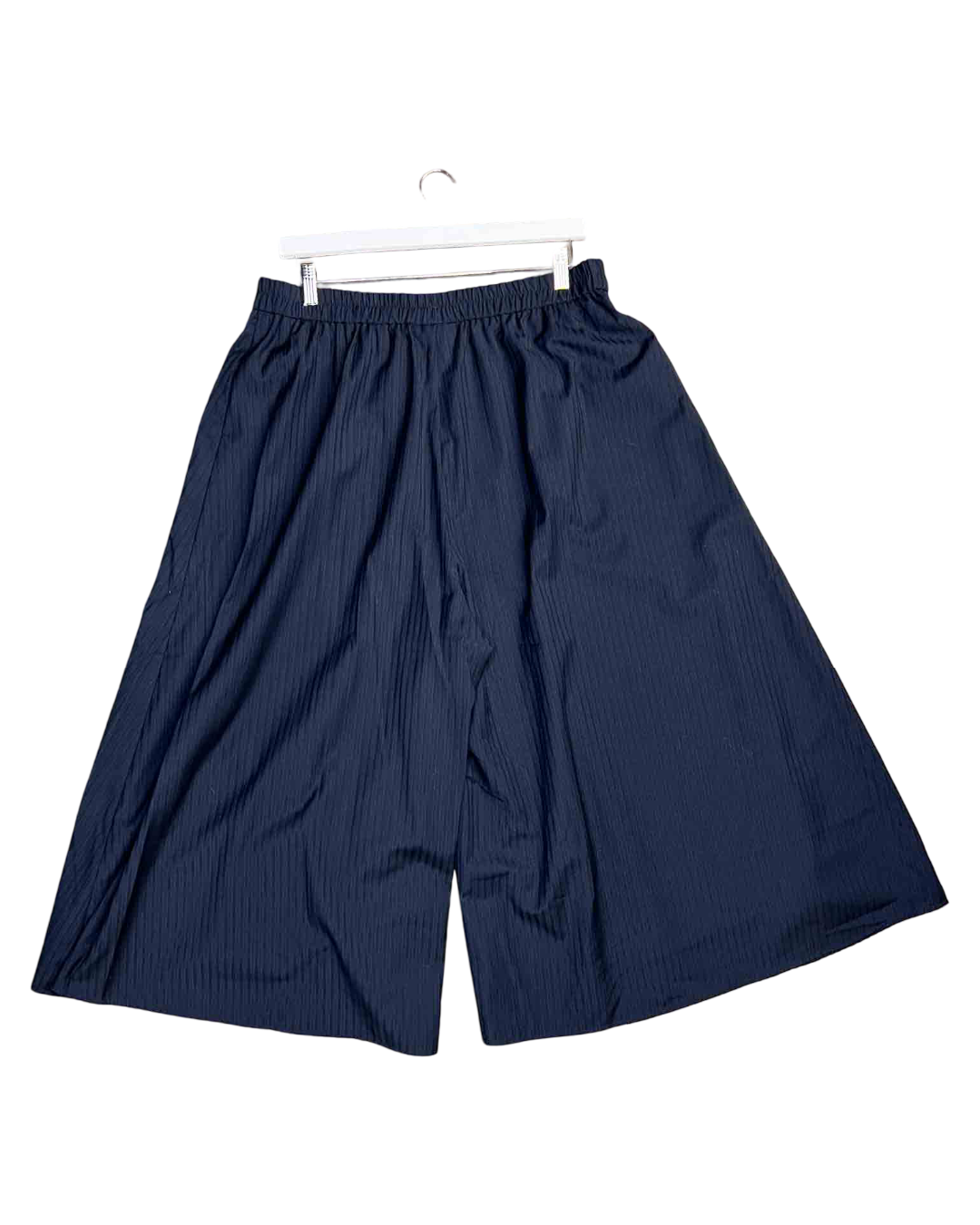 Size XL | Alpha60 Navy Wool Blend Pinstripe Culotte Pants