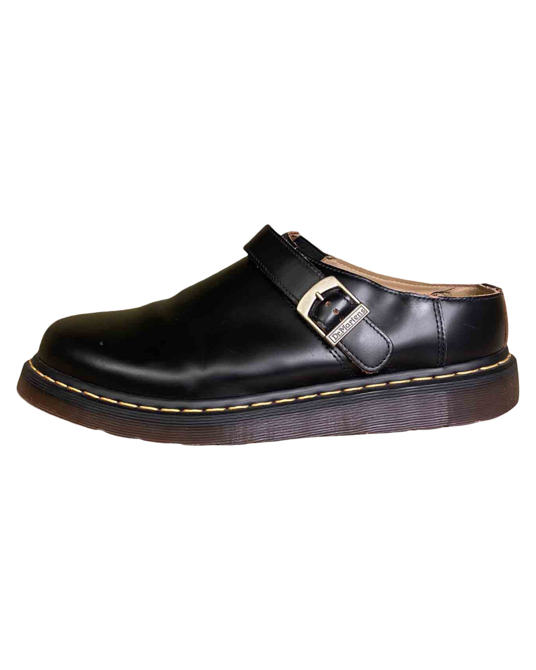 Size 47 |  Doc Martens Black Leather Isham Slingback Mules