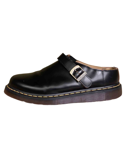Size 47 |  Doc Martens Black Leather Isham Slingback Mules