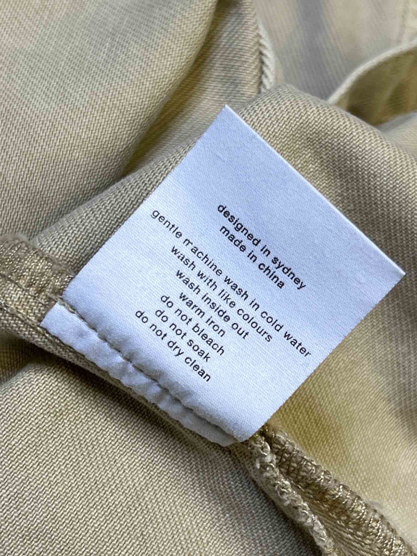 Size 10 (M)  Assembly Label Sand Denim Shirt