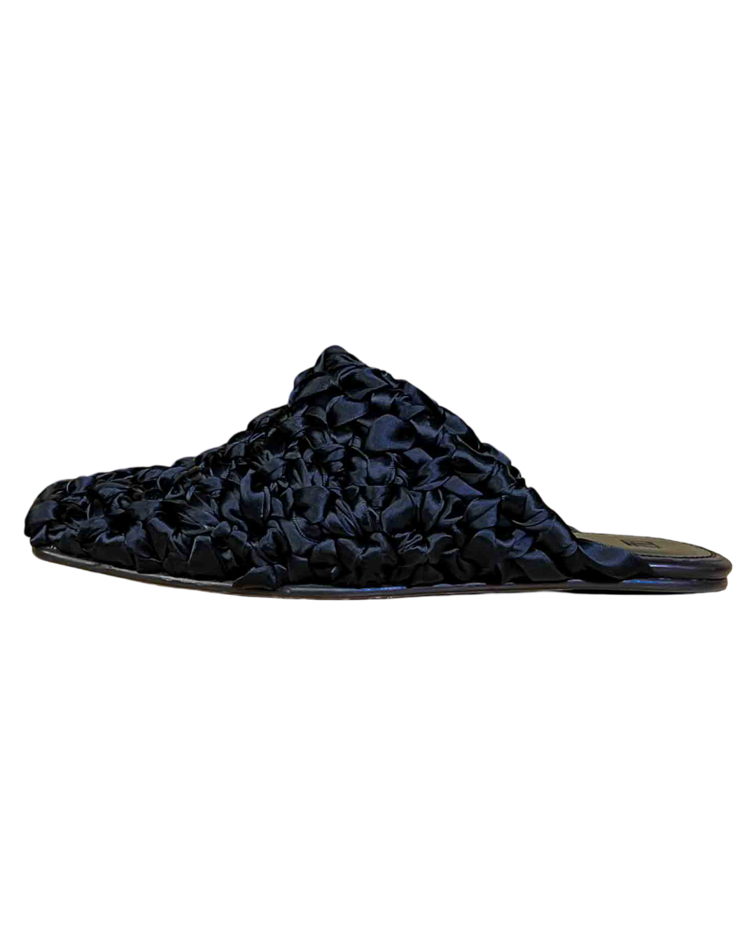 Size 39 | Camilla & Marc Black Braided Ribbon Mules