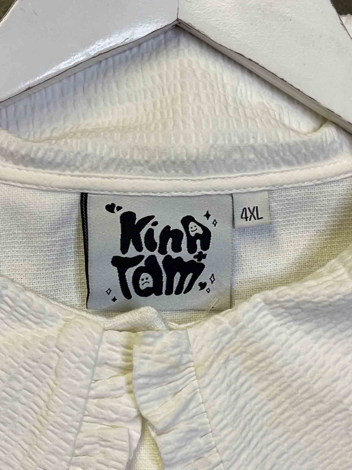 Size 4XL | Kina & Tam Tongue Tied Collared Shirt