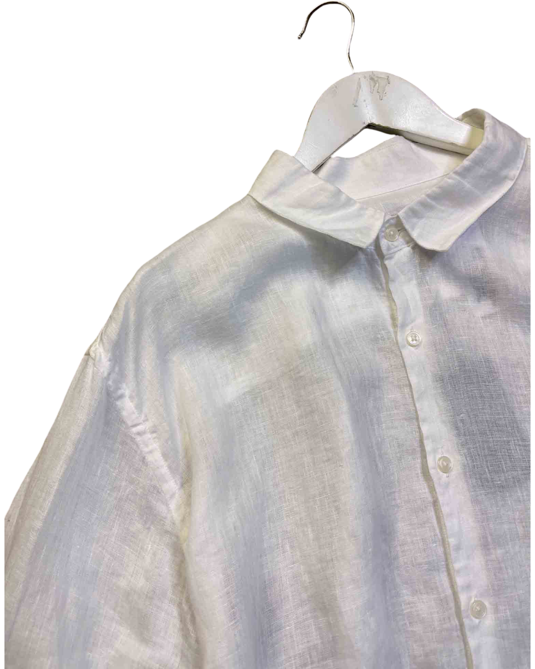 Size XXL | Jac+Jack 'Alex' Sheer Linen Button Up Shirt With Tags