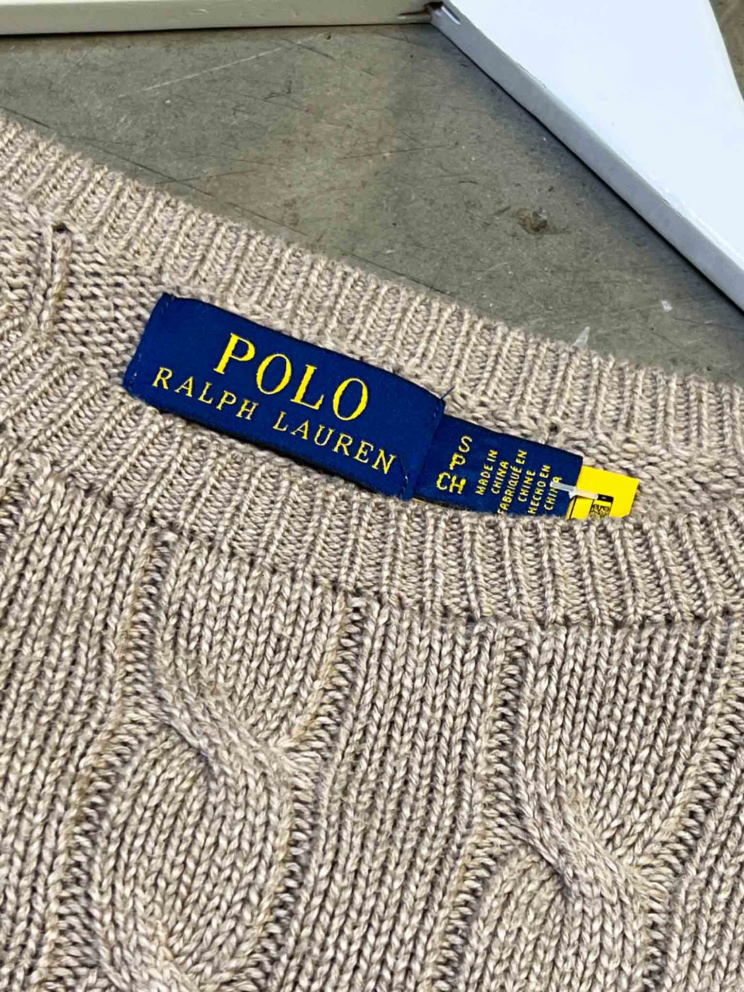 Size S | Ralph Lauren Cream Cable Knit Top