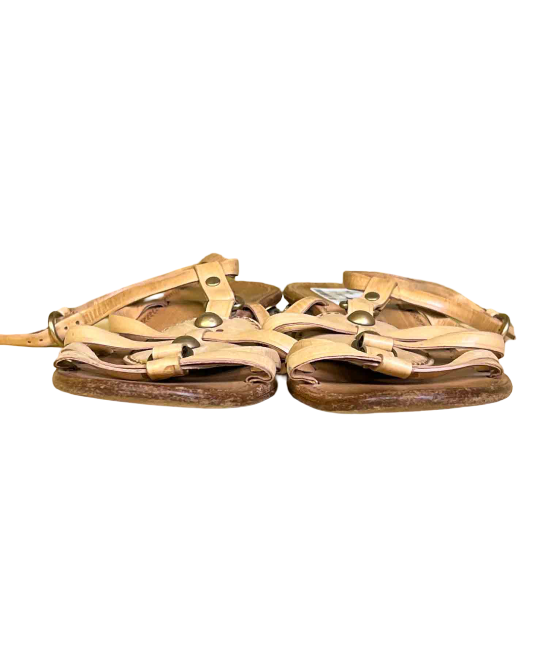 Size 37 | Miu Miu Tan Leather Strappy Sandals