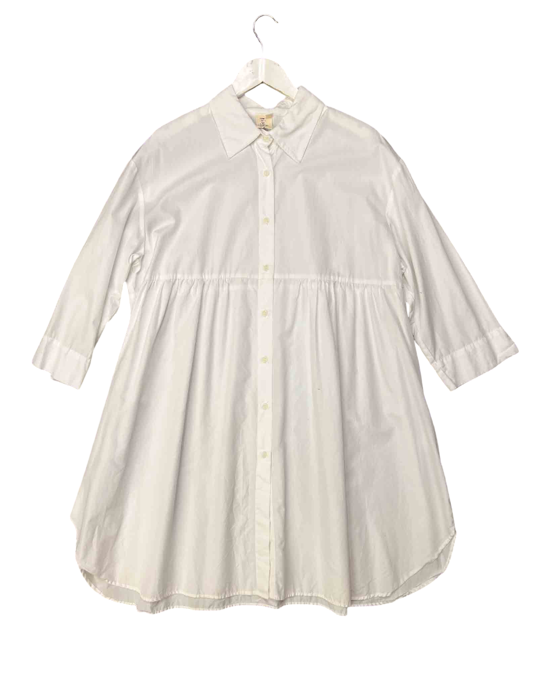 Size XL | Nicola Waite Essential White Babydoll Shirt Dress