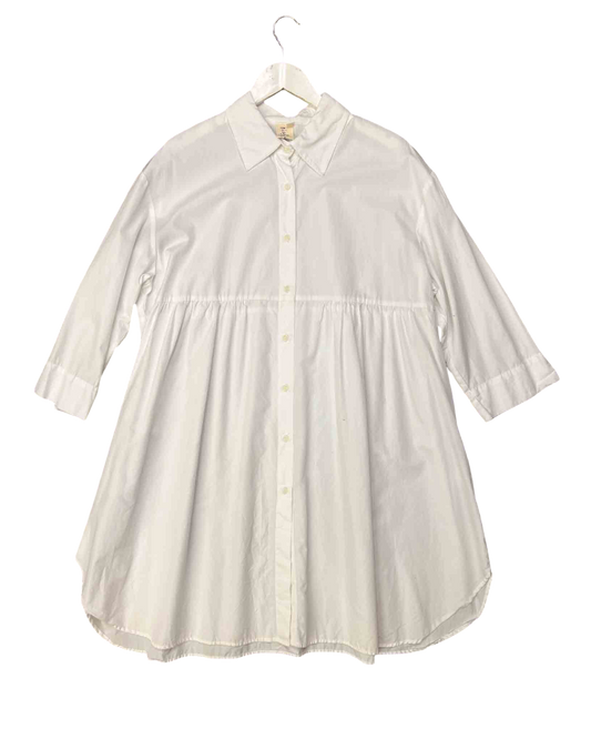 Size XL | Nicola Waite Essential White Babydoll Shirt Dress