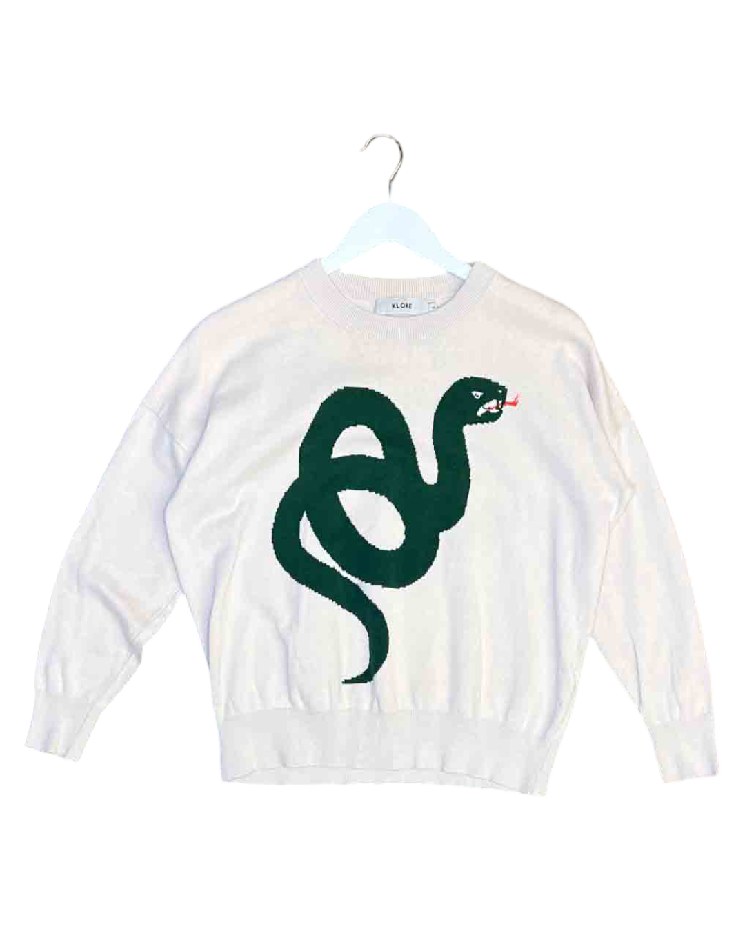 Size S | Kloke Cotton Snake Crewneck Jumper