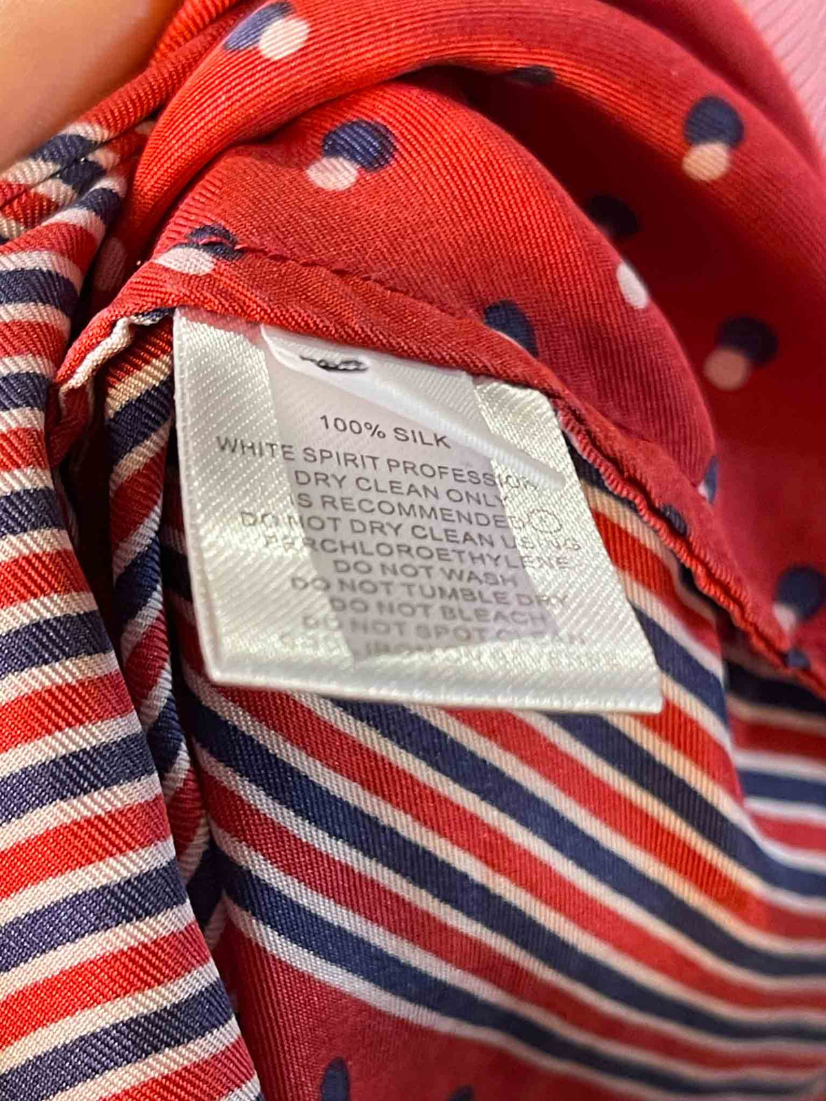 Size 10 (M) | Easton Pearson Silk Two Tone Shirt
