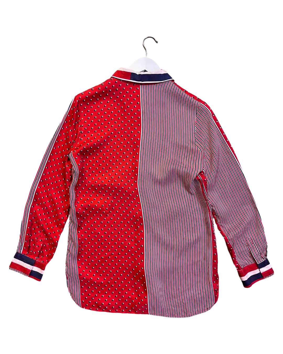 Size 10 (M) | Easton Pearson Silk Two Tone Shirt