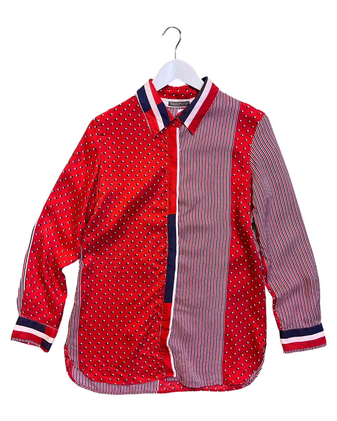 Size 10 (M) | Easton Pearson Silk Two Tone Shirt