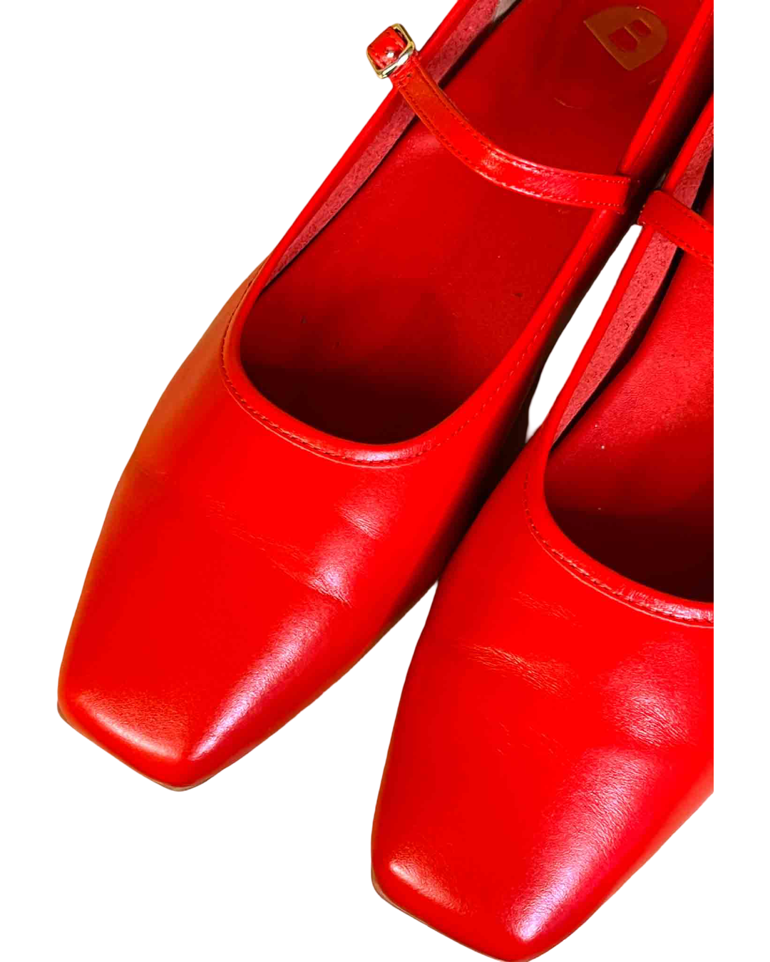 Size 41 | Bared Red Leather Surfbird Poppy Ballet Flat