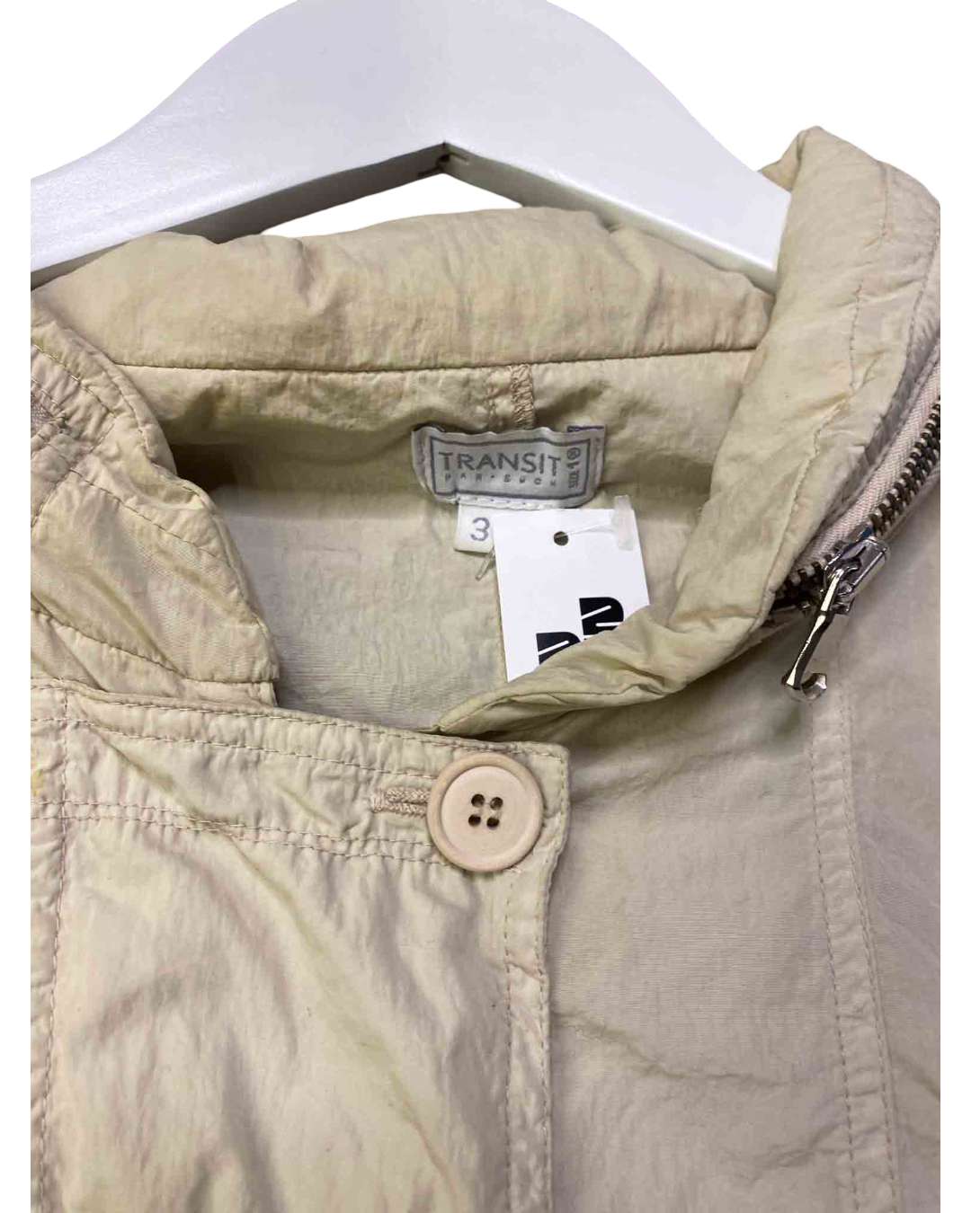 Size S | Transit Par Such Beige Windbreaker Jacket